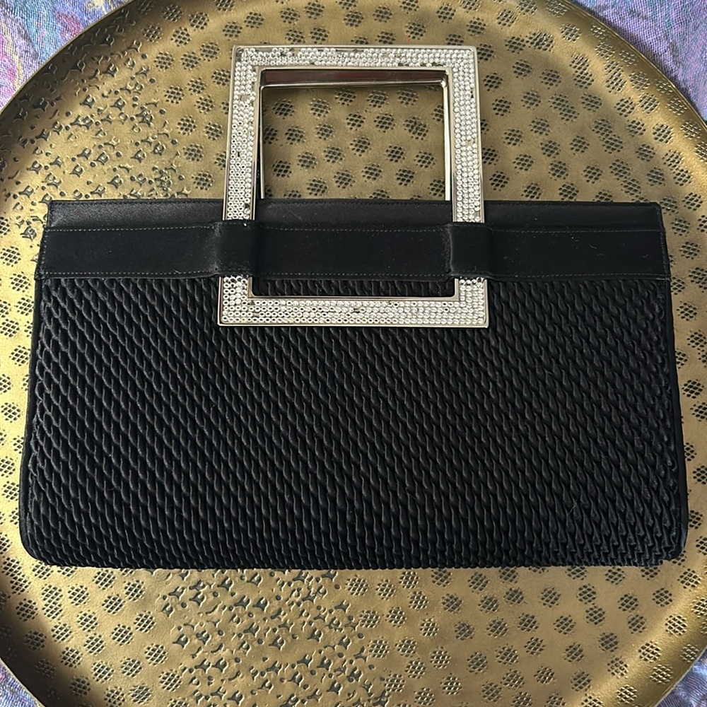 Judith Leiber Rhinestone Clutch - convertible